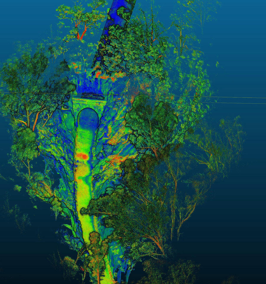 MINELiDAR Vehicle mounted LiDAR scanning tunnel scan