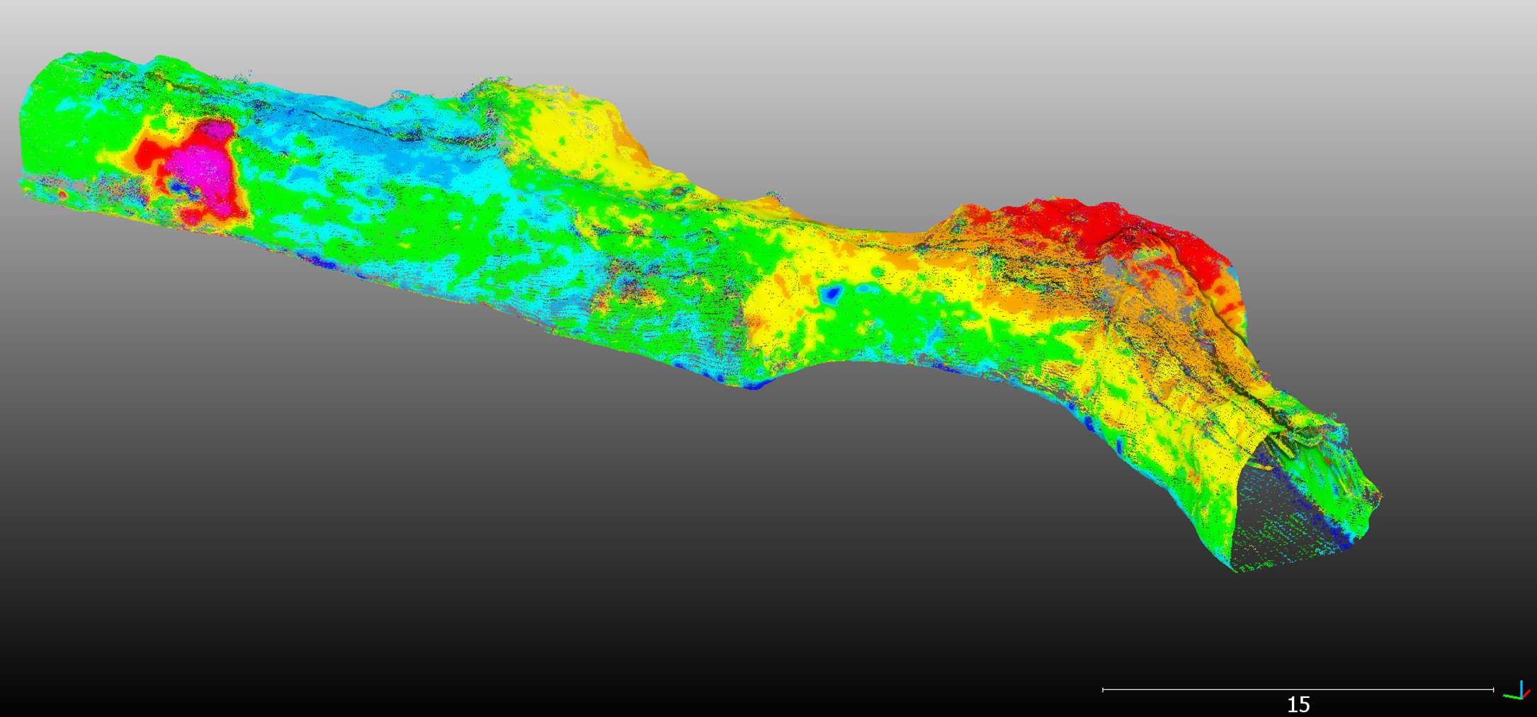 LiDAR Services - Underground Mining - Change Detection