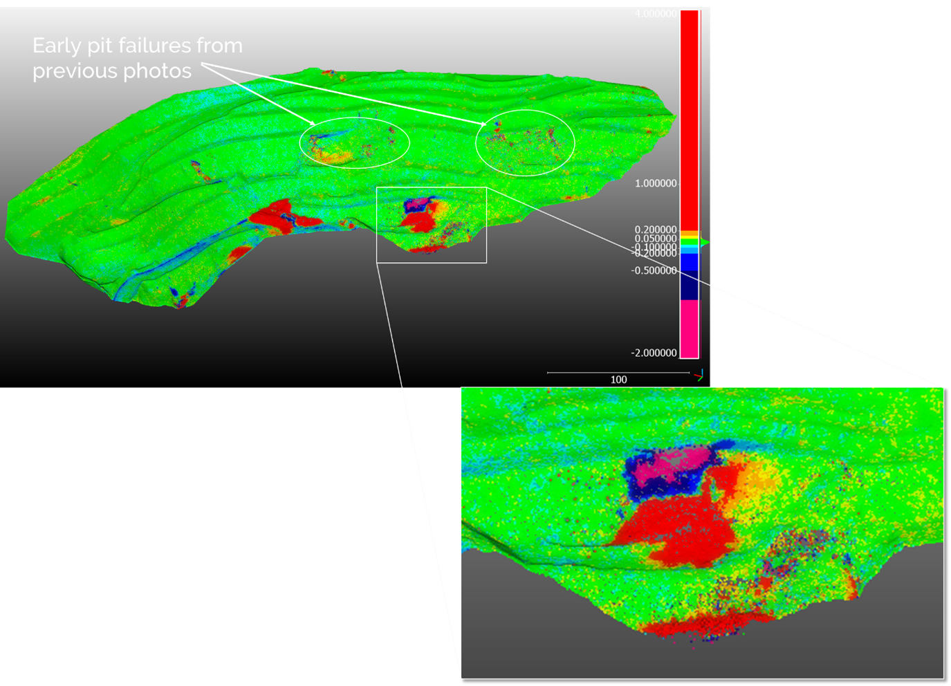 LiDAR Services - Pit Wall Stability Monitoring and Slope Failure-Rockfall Assessment - MineLiDAR