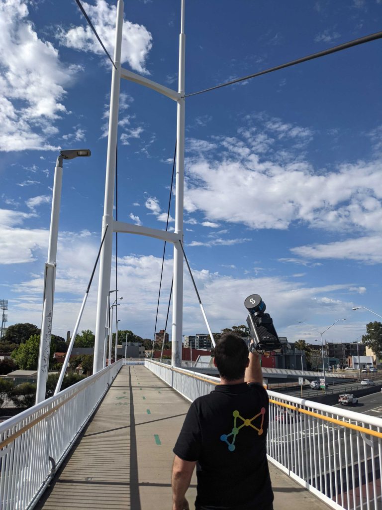 Peter on Bridge Handheld LiDAR_Updated